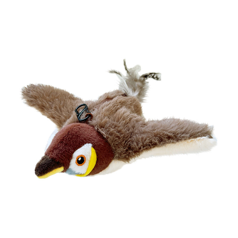 Interactive Chirping Bird Cat Toy - Flapping Bird Toy for Indoor Cats